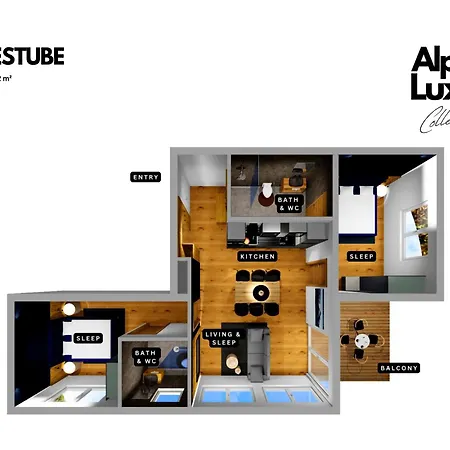 Lägenhet Ruhestube - Alpenluxus Collection Fügen