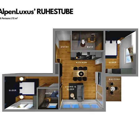 Apartment Ruhestube - Balcony Und Car Park By Alpenluxus Appartements Fuegen